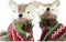 Kerstversiering DKD Home Decor Polyester (16 x 18 x 21 cm) (2 Stuks)