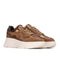 PS Poelman Jana - Chunky Leren Sneakers - Vetersluiting - Brons - Maat 40