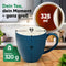 Neighbour's Friend - Gepatenteerde theemok - 325ml met zakjeshouder - Blauw geschenkverpakking
