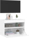 vidaXL - Tv-wandmeubel - met - LED-verlichting - 60x30x40 - cm - wit