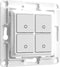 Shelly Wall Switch 4 - Schakelaar 4-voudig - Zwart