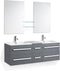 Beliani MADRID - Badkamermeubel - Grijs - MDF