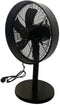 Excellent Electrics Tafelventilator - 3 Snelheden - 40 W - 35 x 27 x 57 cm - Zwart