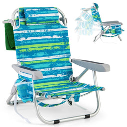 Coast Strandstoel - Verstelbare rugleuning - Max. 150 kg - 66 x 65 x 75 cm - Groen