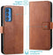 iMoshion Hoesje Geschikt voor Motorola Edge 20 Pro Hoesje Met Pasjeshouder - iMoshion Luxe Bookcase - Bruin