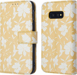 iMoshion Hoesje Geschikt voor Samsung Galaxy S10e Hoesje Met Pasjeshouder - iMoshion Design Bookcase smartphone - Geel / Yellow Flowers