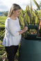 ThuisTuinieren.nl Green Johanna - Composter 330 liter - Gerecycled kunststof - Groen