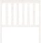 vidaXL - Hoofdbord - 96x6x101 - cm - massief - grenenhout - wit