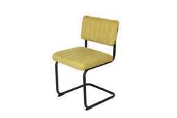 Feel Furniture - Luxe stoel - Ribbon - Okergeel - 1stuk
