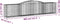 vidaXL - Schanskorven - 2 - st - gewelfd - 400x50x80/100 - cm - gegalvaniseerd - ijzer