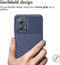 iMoshion Hoesje Geschikt voor Motorola Moto G53 Hoesje Siliconen - iMoshion Thunder Backcover - Donkerblauw