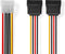 Nedis Interne Voedingskabel - Molex Male - 2x SATA 15-Pins Female - Verguld - 0.15 m - Rond - PVC - Multicolour - Envelop