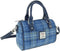 Bowlingtas mini Kilbride Blauw - 17x 20x11 - Harris Tweed - Glen Appin of Scotland