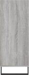 vidaXL - Hoge - kast - 57x35x90 - cm - bewerkt - hout - grijs - sonoma - eikenkleurig