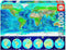 Wereldkaart - Glow in the Dark- puzzel 1000 stukjes