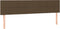 vidaXL - Hoofdborden - 2 - st - 80x5x78/88 - cm - stof - donkerbruin
