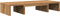 vidaXL - Monitorstandaard - verstelbaar - 60x24x10,5cm - hout - artisanaal - eiken