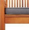 vidaXL - Tuinstoelen - 2 - st - met - kussens - massief - acaciahout