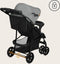 Lionelo Emma Plus - Buggy - 5-punts gordel - Rugleuningverstelling tot ligpositie - Grey Dove