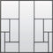 Light & Living - Spiegel REFAR - 120x3x120cm - Zwart