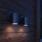 vidaXL Wandlamp buiten neerwaarts RVS 2 st
