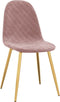 vidaXL - Eetkamerstoelen - 2 - st - fluweel - roze