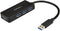 Startech.com ST4300MINI - 4-poorts USB 3.2 hub - met oplaadpoort en power adapter - Zwart