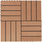 vidaXL - Terrastegels - 30x30 - cm - 1 - m² - HKC - donkerbruin - 11 - st