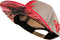 Capiche® Snapback Pet Heren – Dimorphodon – Beige & Rood – Verstelbaar met Druksluiting – Sportcap – Baseball Cap – Mannen Cap – Dino Pet