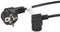 Lanberg CA-C13C-12CC-0018-BK - Kabel - Geaarde plug (C13) - Ongeaarde plug (C7) - 200cm - Zwart
