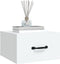 vidaXL - Nachtkastje - wandgemonteerd - 35x35x20 - cm - wit