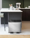 EKO Essential Splitted Recycler - Pedaalemmer 15+15 liter - RVS - Mat RVS