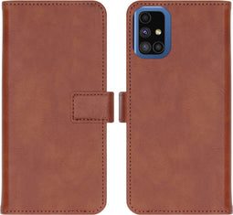 iMoshion Hoesje Geschikt voor Samsung Galaxy M51 Hoesje Met Pasjeshouder - iMoshion Luxe Bookcase - Bruin