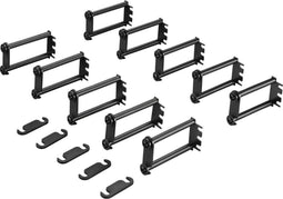 Rittal 7111.214 - 19 inch Kabelgeleiding - 10 HE kabelgeleiderelementen - Zwart