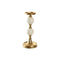 Kroonkandelaar Home ESPRIT Wit Gouden Aluminium Modern 15 x 15 x 33 cm