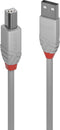 Lindy 36681 - Kabel Micro USB - 50 cm - Grijs Zwart