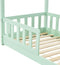 Juskys Marli - Kinderbed - Inclusief valbeveiliging en lattenbodem - Mint 80 x 160 cm
