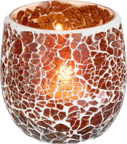 J-Line kaarshouder Ali - glas - bruin - small