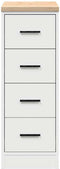 vidaXL - Garagekast - 30x51x85 - cm - massief - grenenhout - wit