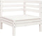 vidaXL - Tuinbank - 3-zits - met - voetenbank - massief - grenenhout - wit