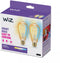 WiZ Filament ST64 E27 - Slimme LED-lampen - Instelbaar wit licht - Amber (2 stuks)