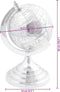 vidaXL - Globe - Sculptuur - Zilver - 16,5x14x26 - cm - Aluminium