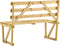 vidaXL - Tuinbank - 120 - cm - geïmpregneerd - grenenhout
