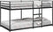 vidaXL - Stapelbed - zonder - matras - 90x190 - cm - staal - zwart