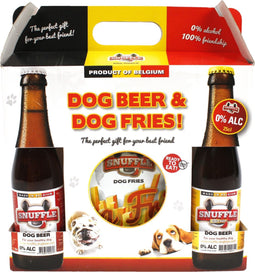 1100 gr Snuffle gift box hondenbier en patat hondensnack