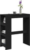 vidaXL - Bartafel - met - rekken - 90x40x103,5 - cm - bewerkt - hout - zwart