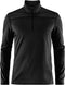 Craft Pin Halfzip - Wintersportpully Heren - Zachte stof - Black