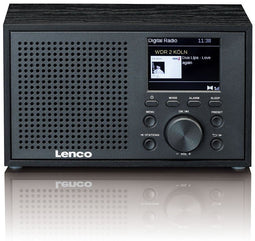 Lenco DAR-017BK - Tafelradio - DAB+ Bluetooth 5.0 - Zwart
