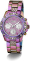Guess Watches MAJESTY GW0771L4 - Polshorloge - Multi-functioneel met kristallen - Roze paars