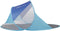 Pop-up strandtent - blauw - zelfuitklappend - 190x120x90/70cm